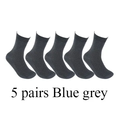 10 Pairs/Lot High Quality Men Bamboo Fiber Socks Happy Man Dress Socks Male Winter Warm Long Socks B