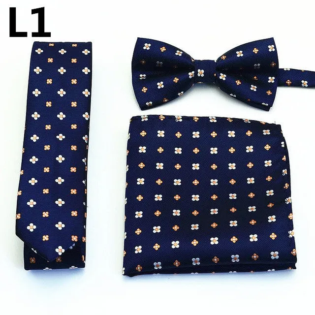 16 Colors  Men Tie Bowtie Pocket Adjustable Plain Wedding Bow Tie For Evening Party solid color Neckties butterflies GB1712171