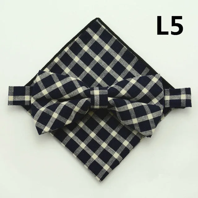 16 Colors  Men Tie Bowtie Pocket Adjustable Plain Wedding Bow Tie For Evening Party solid color Neckties butterflies GB1712171