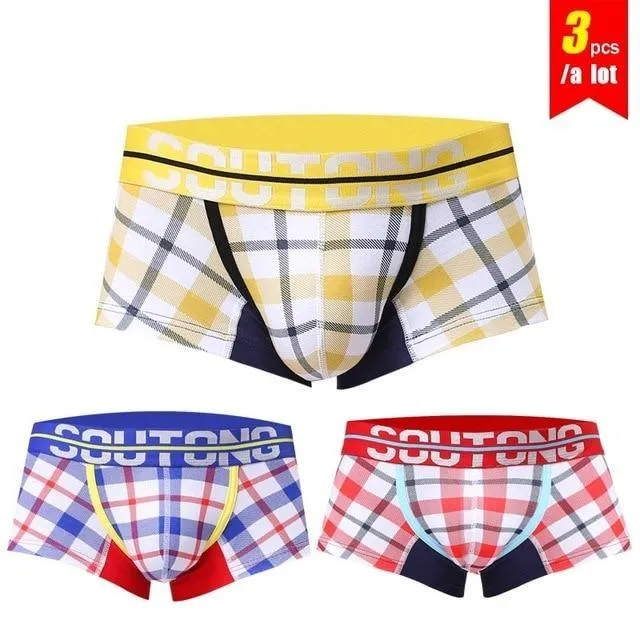 3 Pieces' and 'Lot of Men's Shorts Boxers Cotton Spandex Plaid Underwear