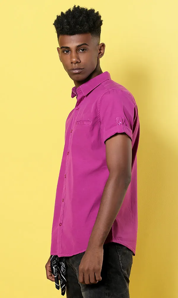 33890 One Pocket Shirt - Purple