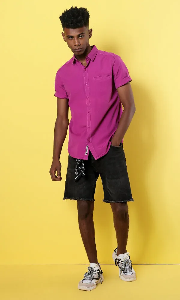 33890 One Pocket Shirt - Purple