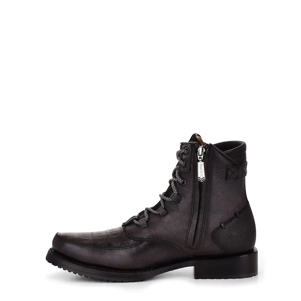 4D09FY - Cuadra black casual vintage fashion fuscus ankle booties for men.