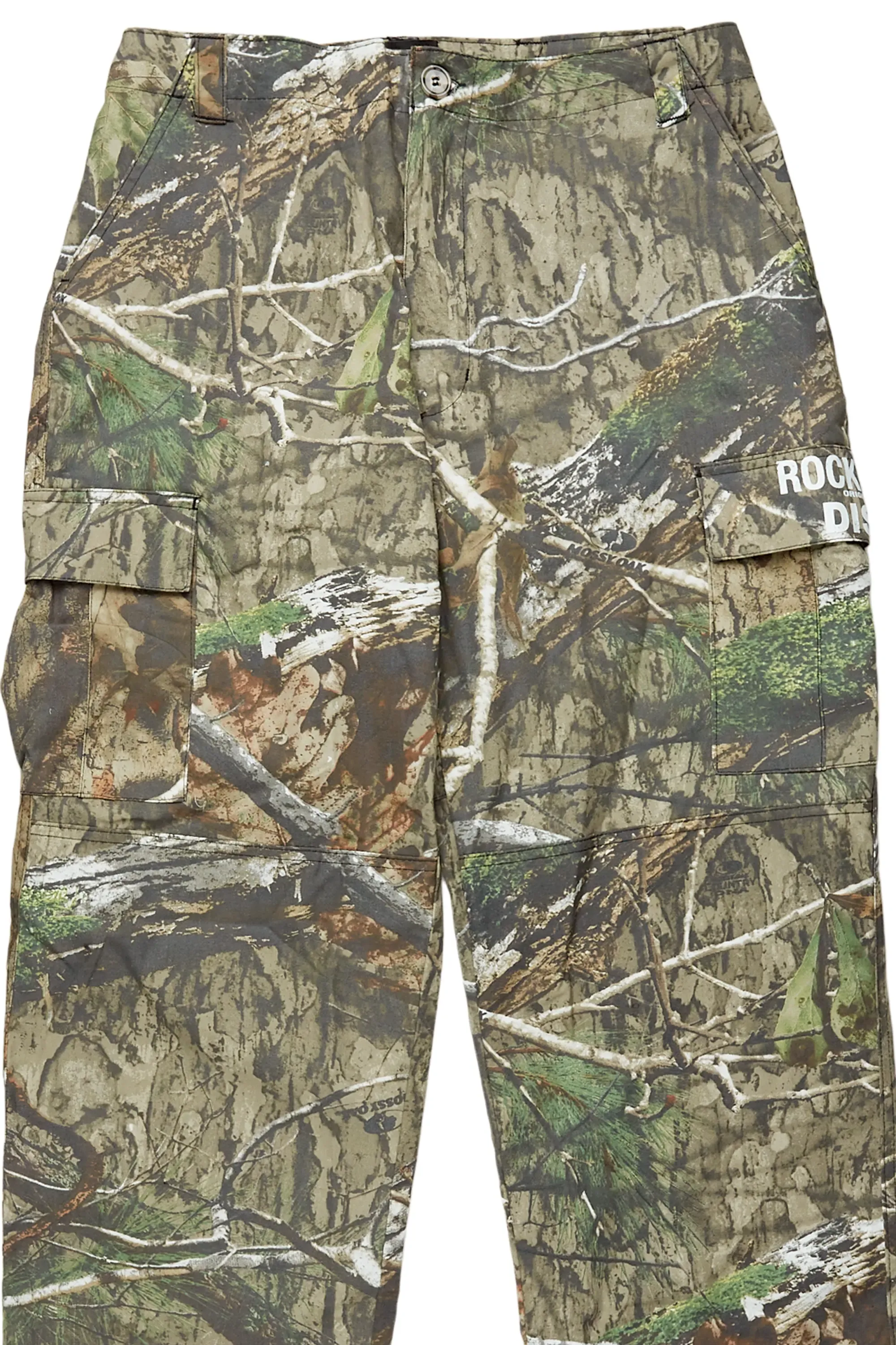 Acko Green Tree Camo Cargo Graphic Pants