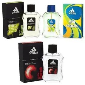 Adidas Combo - Pure Game, Team Force and Get Ready EDT Perfume for Men (100 ml x 3)