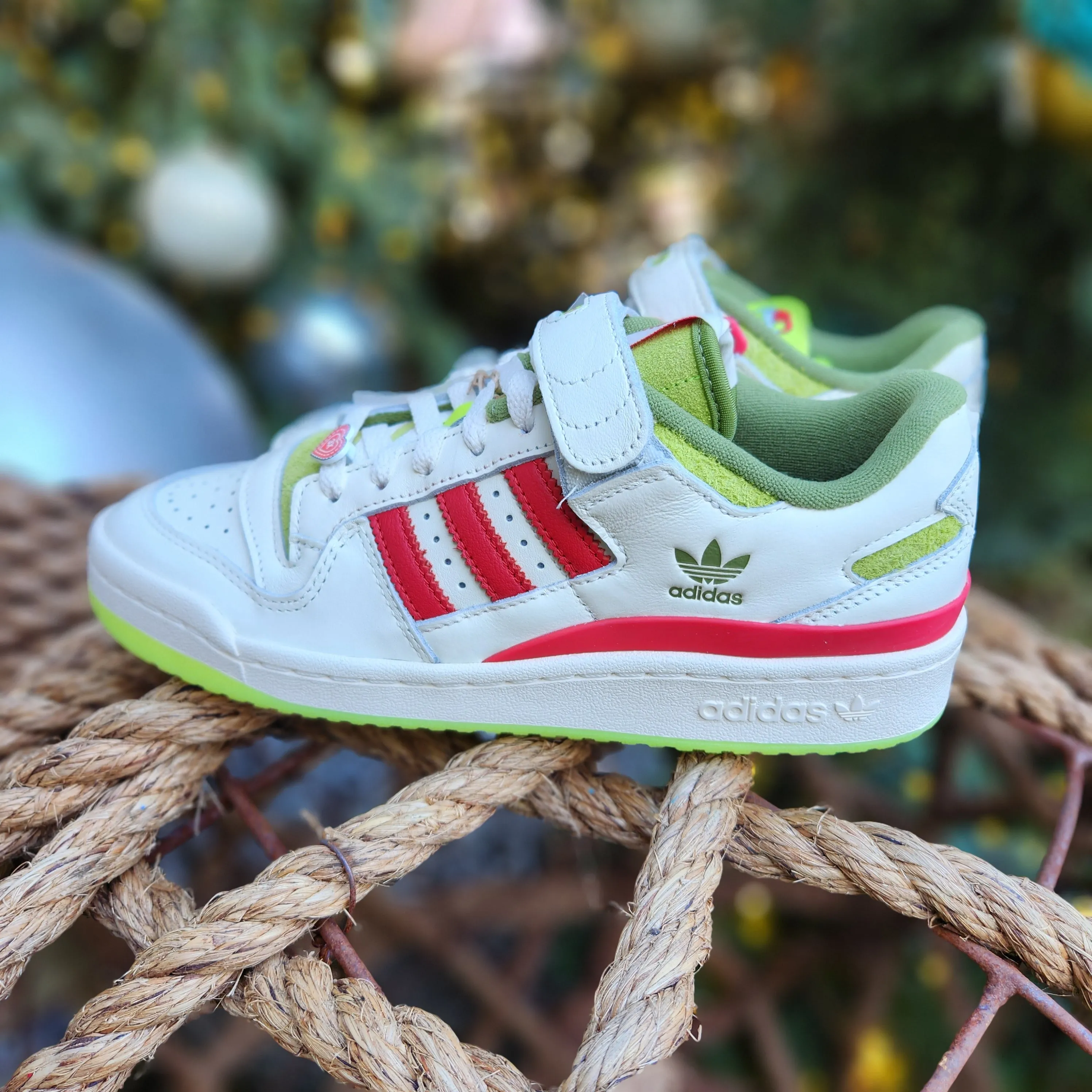 Limited Edition ADIDAS FORUM The Grinch Sneakers - Holiday Special Release