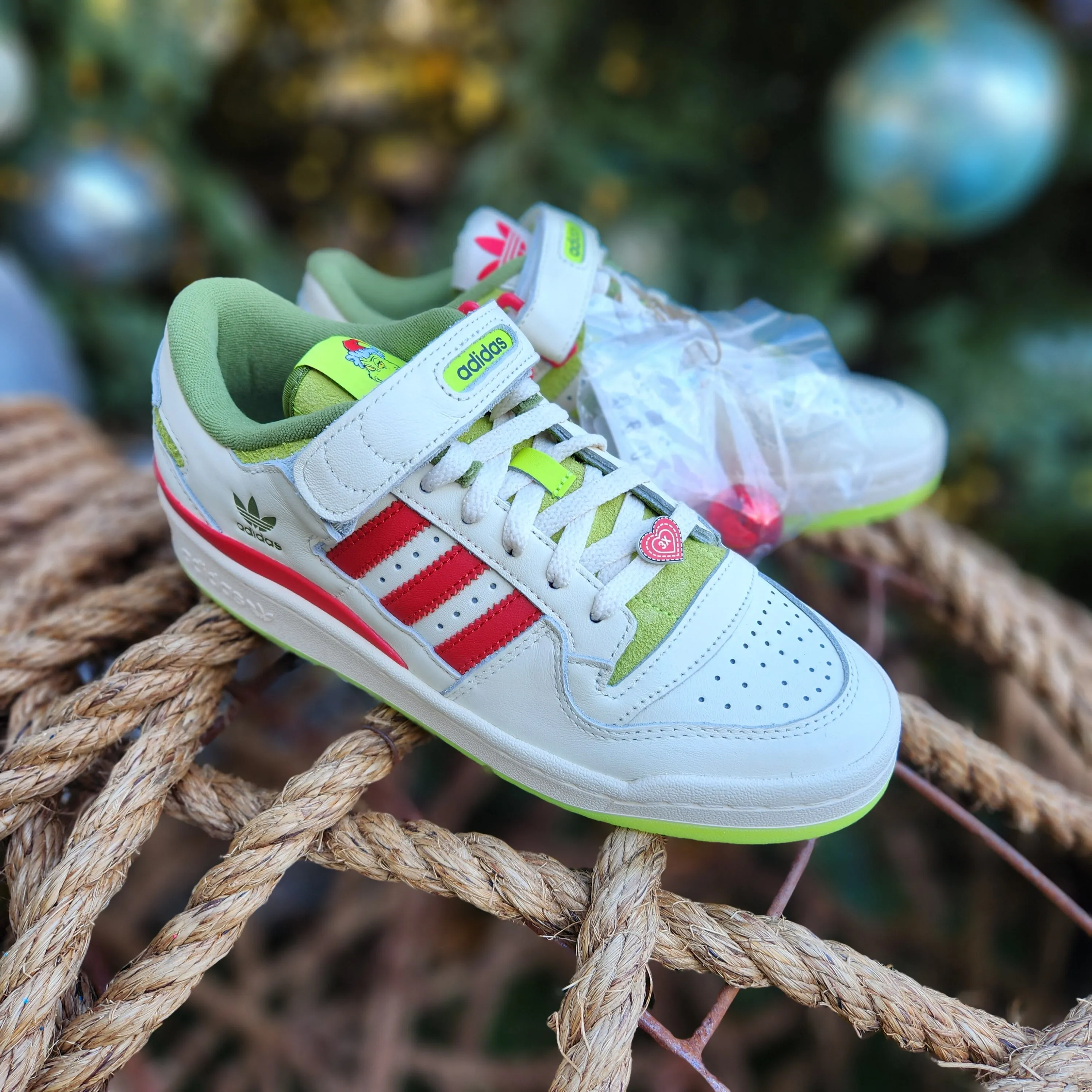 Limited Edition ADIDAS FORUM The Grinch Sneakers - Holiday Special Release