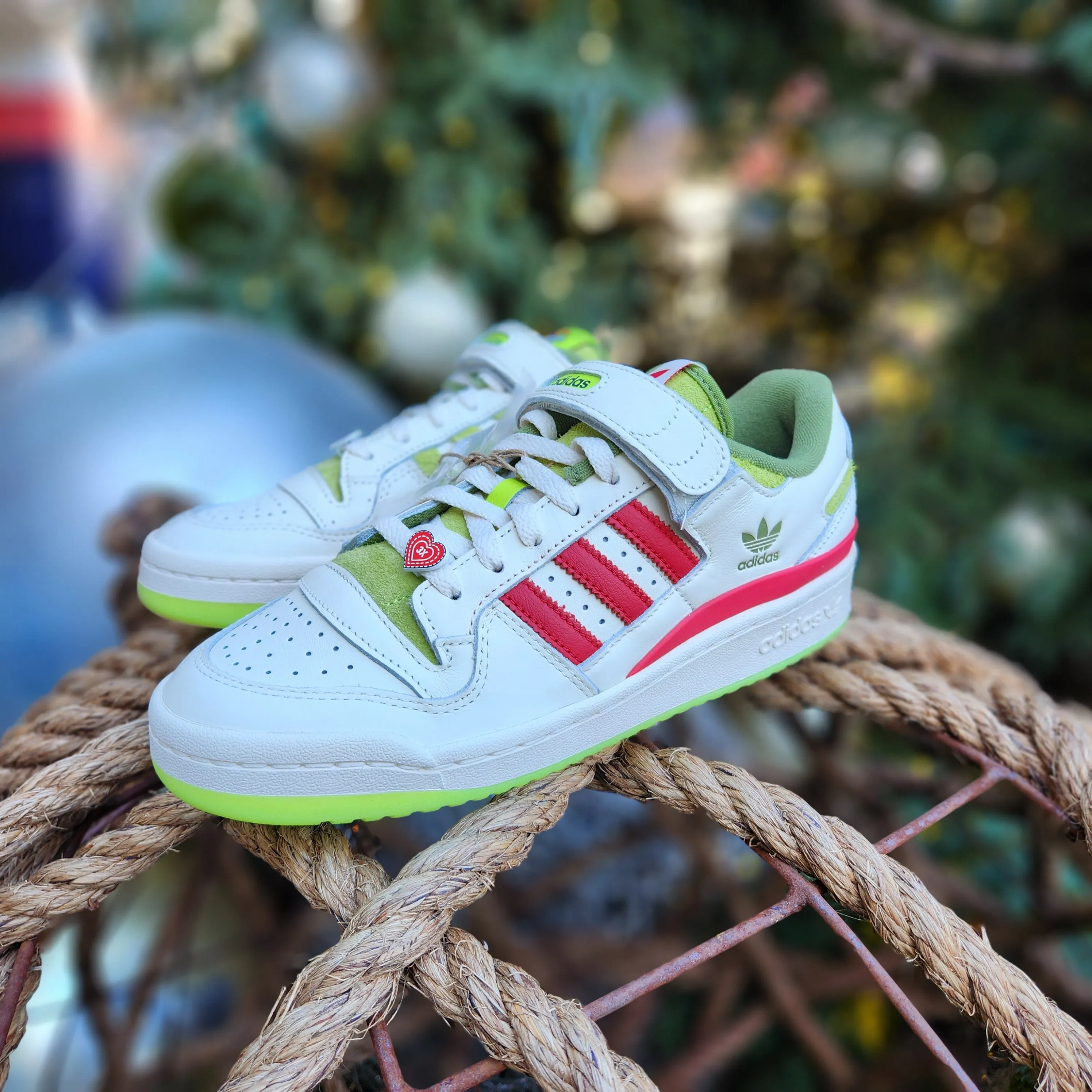 Limited Edition ADIDAS FORUM The Grinch Sneakers - Holiday Special Release