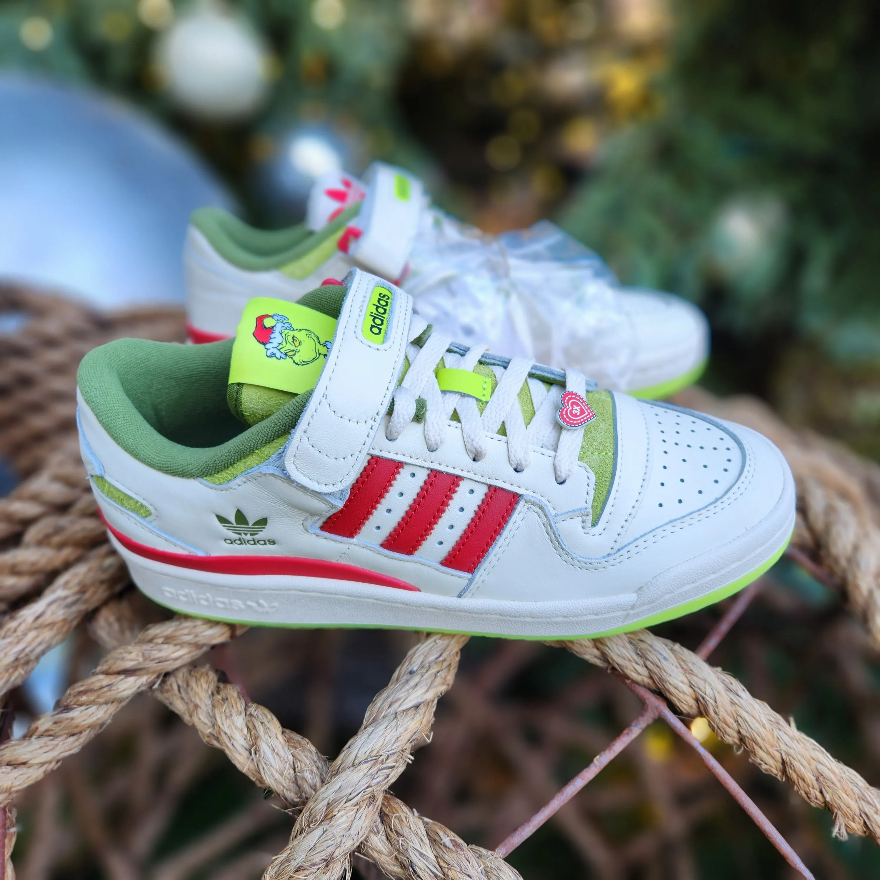 Limited Edition ADIDAS FORUM The Grinch Sneakers - Holiday Special Release