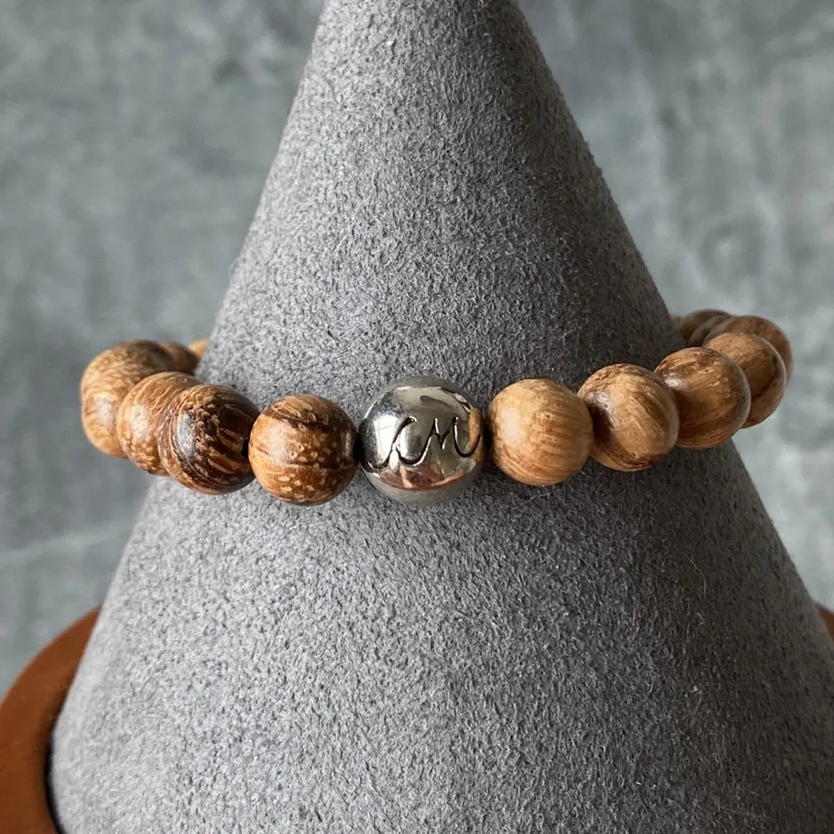 Arfvedsonite & Agarwood Men Bracelet