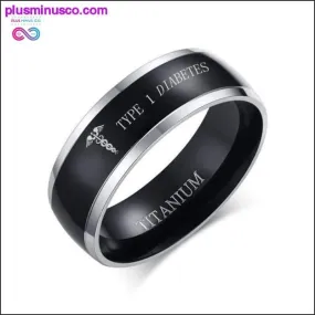 AUM OM Black Ring for Men Titanium Casual Simple Male