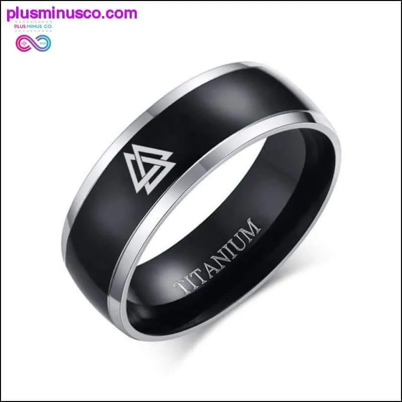 AUM OM Black Ring for Men Titanium Casual Simple Male