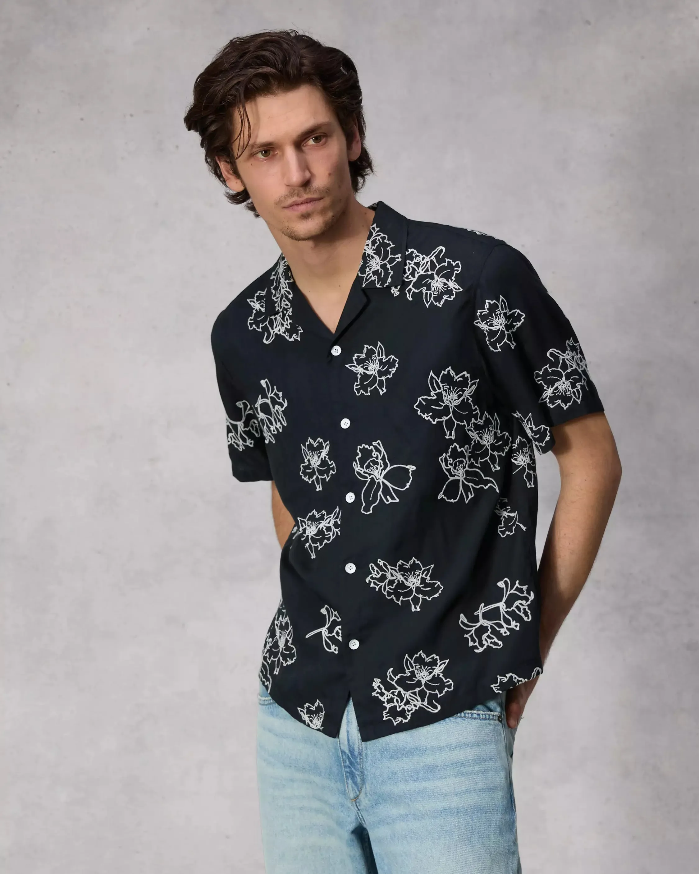 Avery Resort Embroidered Shirt