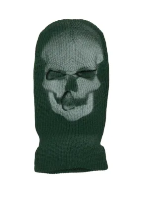 Batu Green Graphic Ski Mask