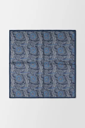 Billionaire Dark Blue/Black Foulard Paisley Scarf