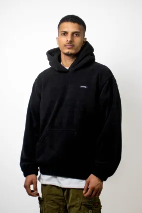 Premium Black Polar Fleece Hoodie for Ultimate Warmth and Comfort