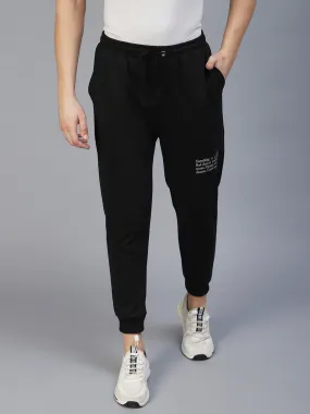 Black Text Print Jogger