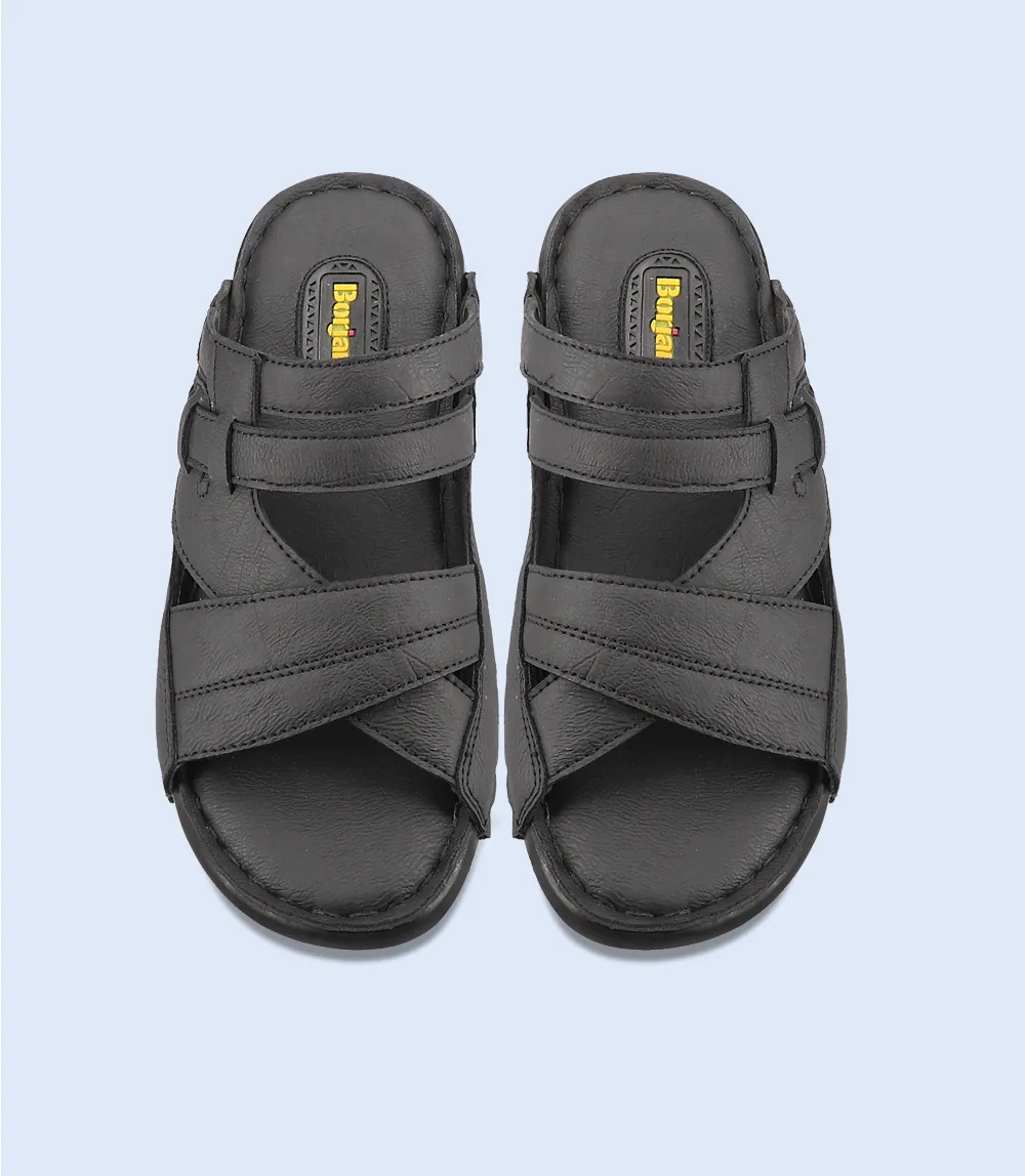 BM4527-BLACK-Men Slipper