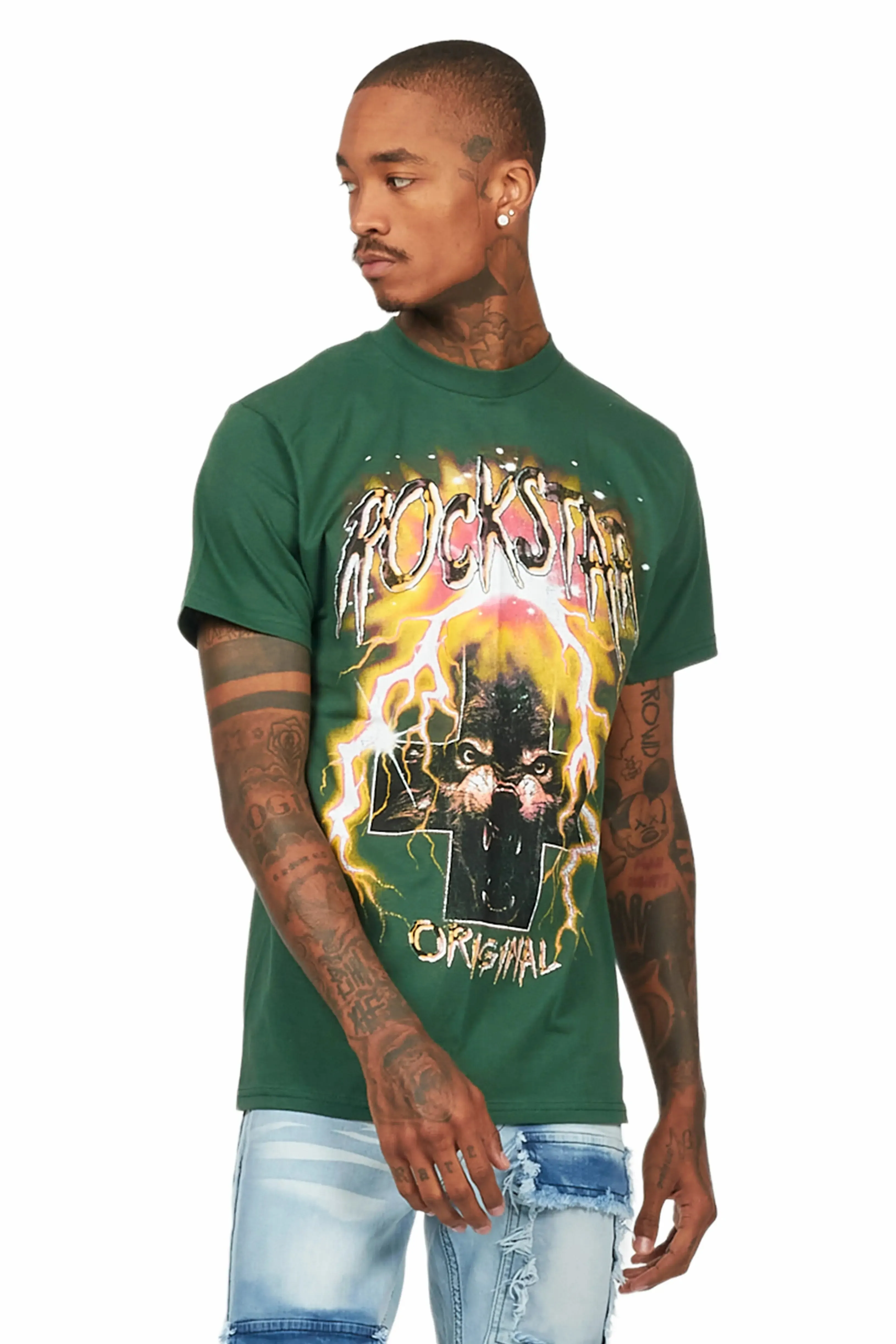 Bolk Forest Green Graphic T-Shirt