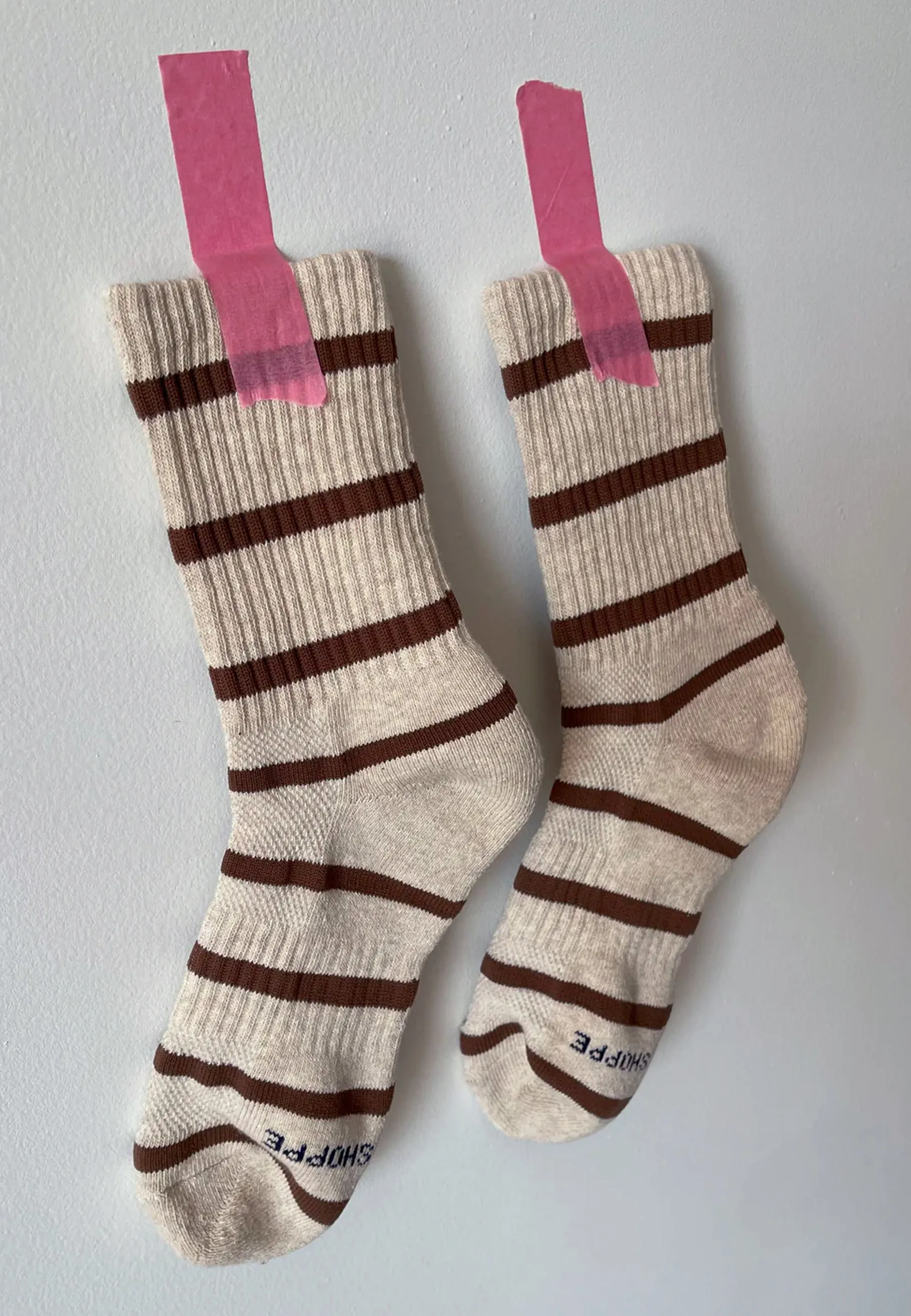 Boyfriend Socks - Flax Stripe