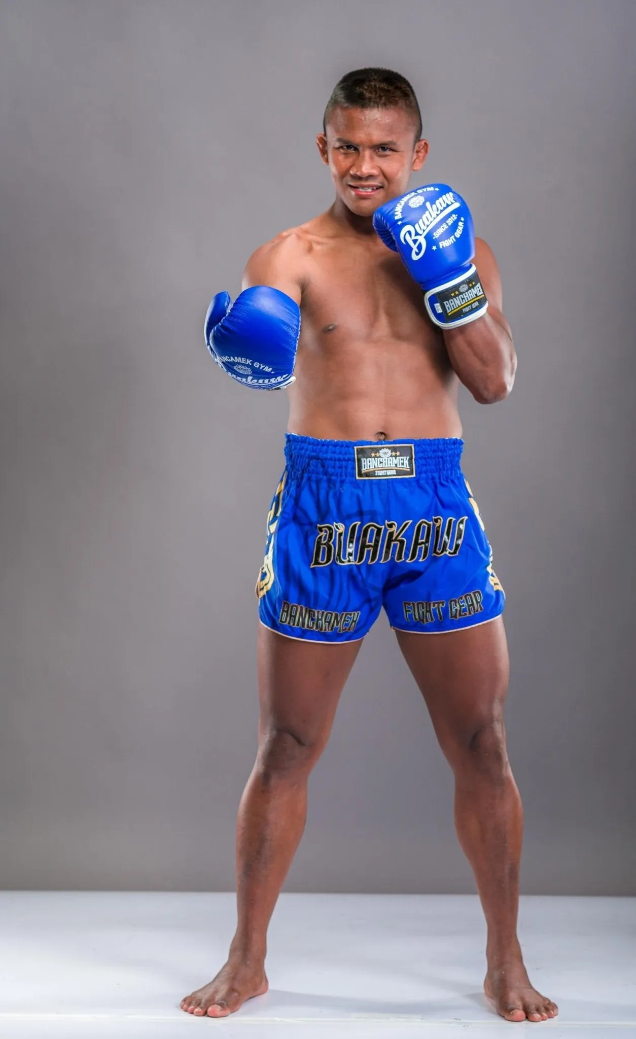 Buakaw Shorts BSH7 BLUE GOLD