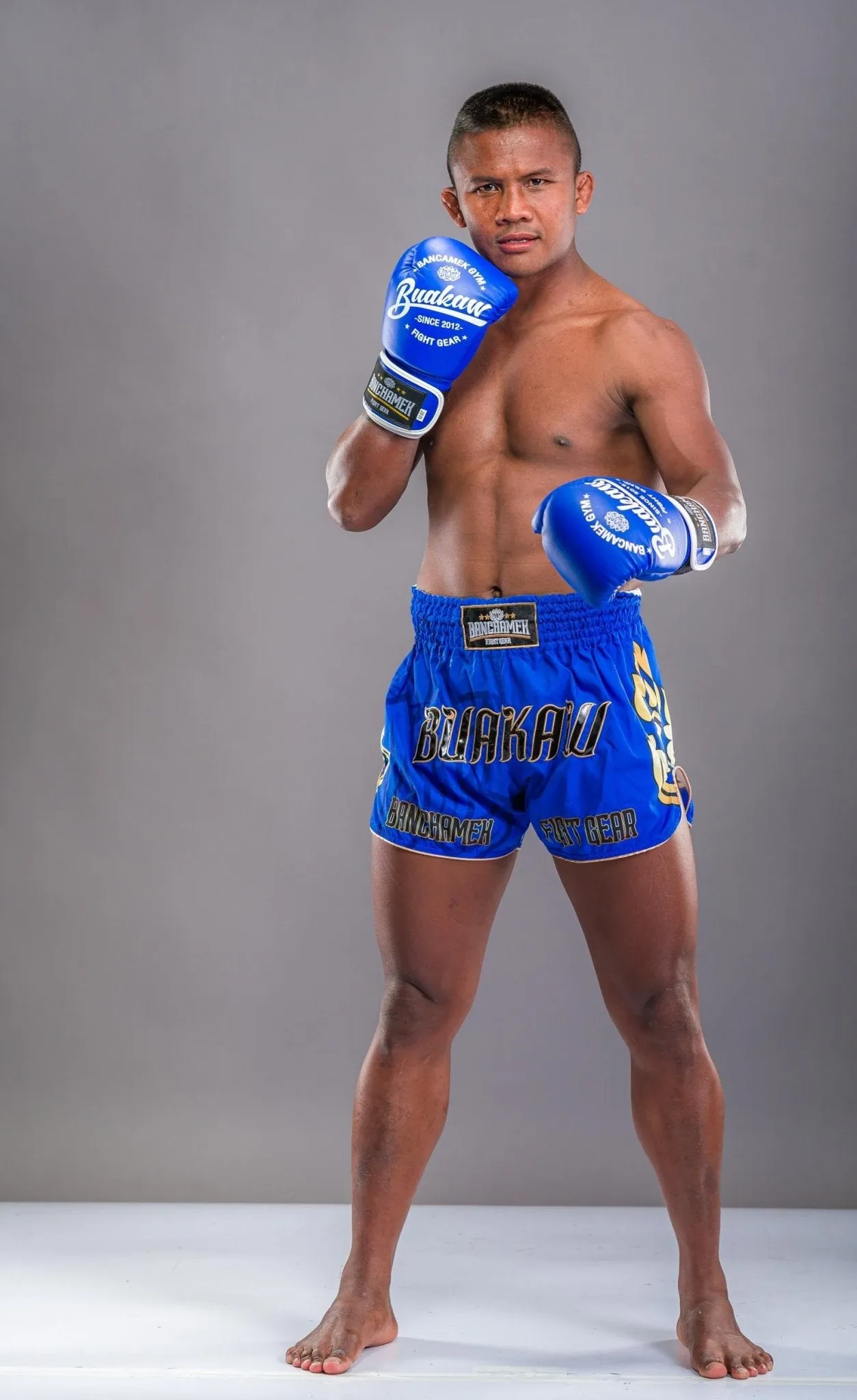 Buakaw Shorts BSH7 BLUE GOLD