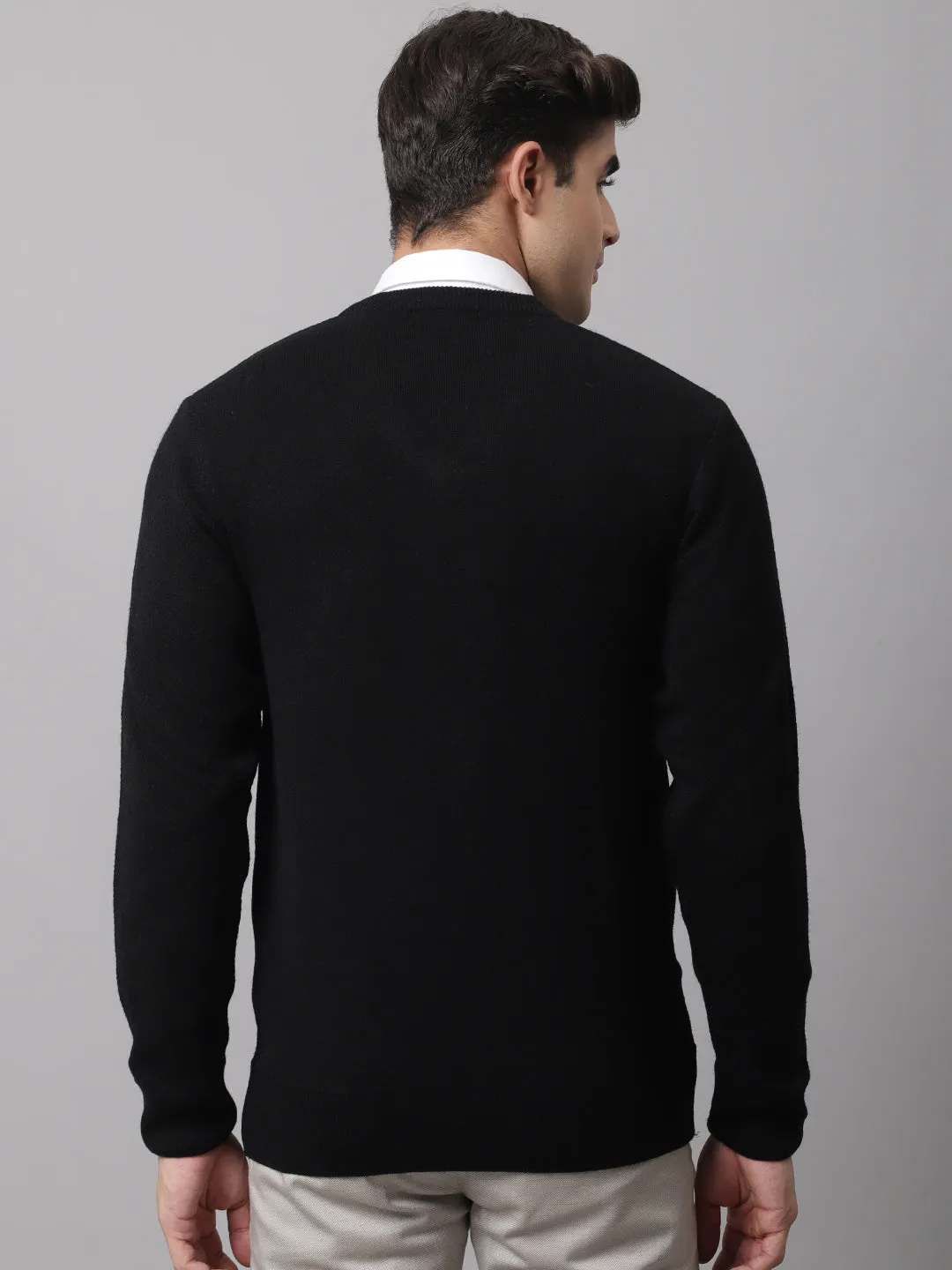 Cantabil  Men Black Sweater