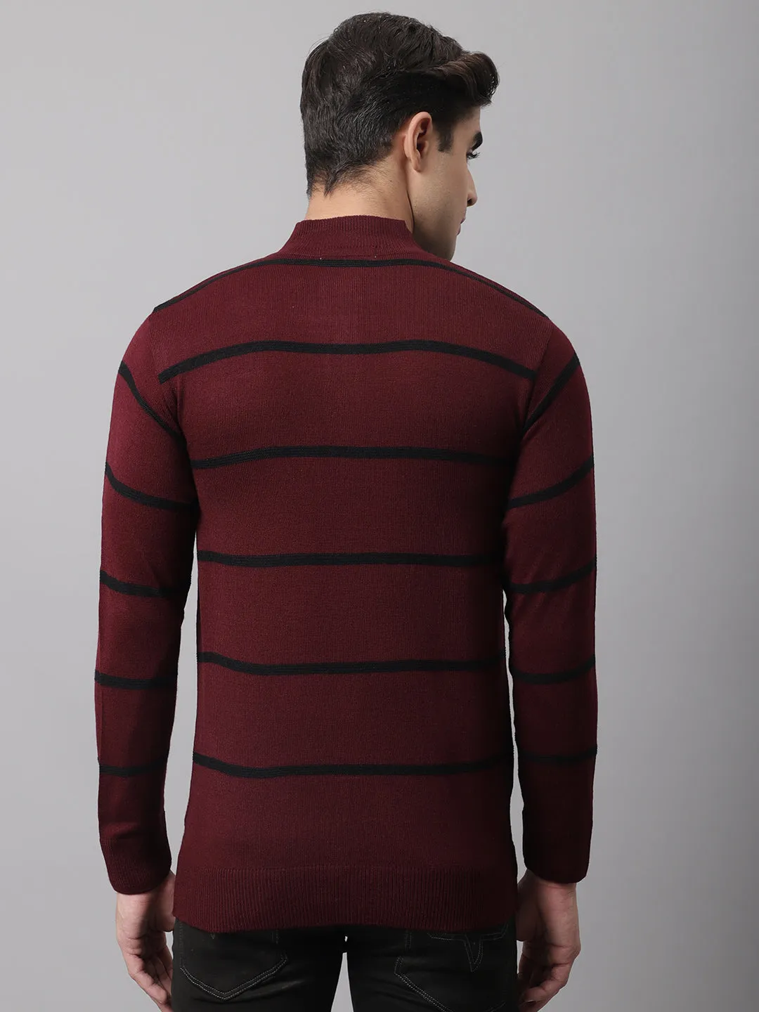 Cantabil  Men Maroon Sweater