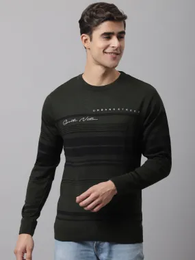 Cantabil  Men Olive Sweater