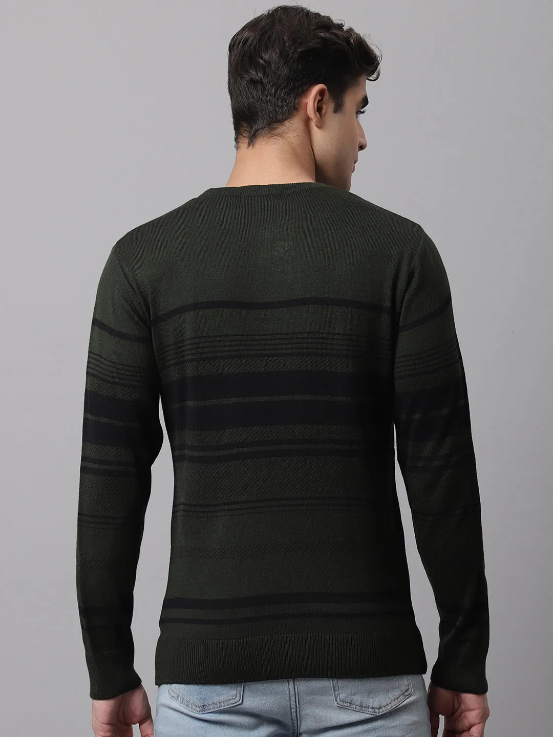 Cantabil  Men Olive Sweater