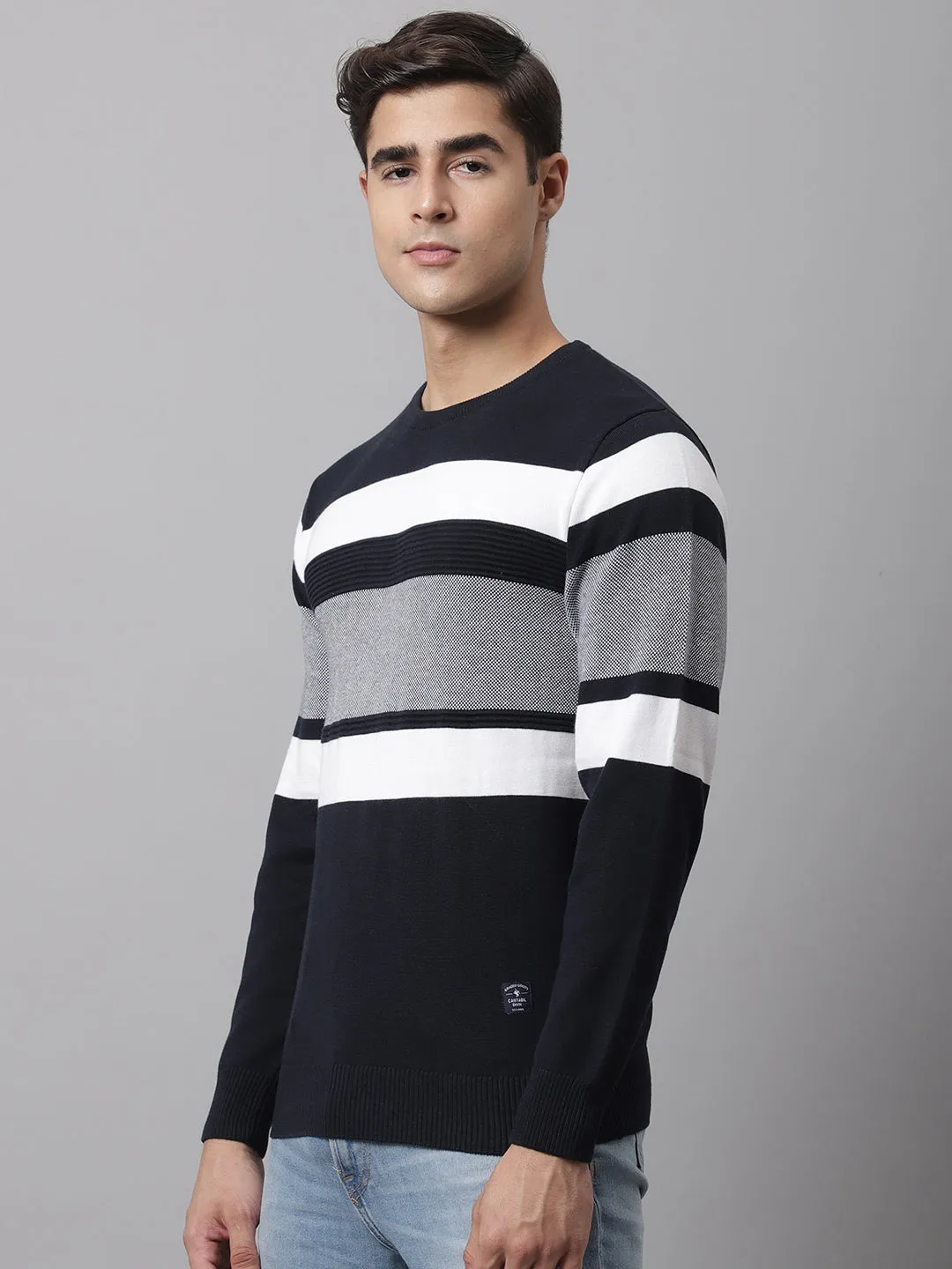 Cantabil  Navy Men Sweater