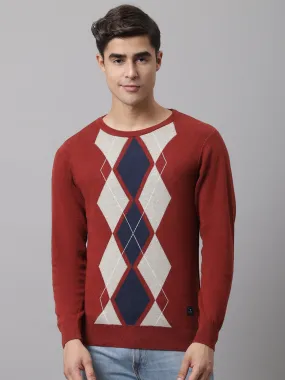 Cantabil  Rust Men Sweater