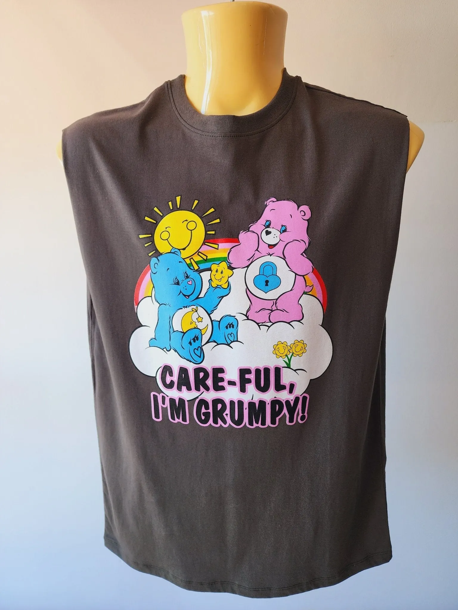 Care bear Grumpy Cut-Off Tee