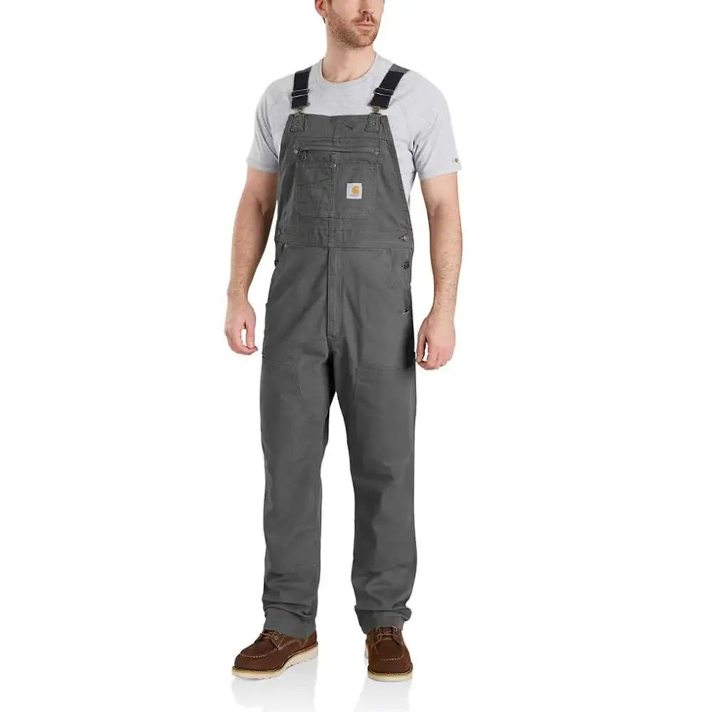 Carhartt Mens Rugged Flex Relaxed Fit Canvas Bib Overall - Durable Workwear Jumpsuit