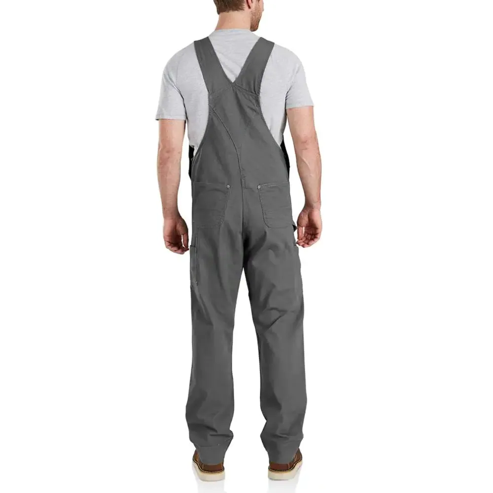 Carhartt Mens Rugged Flex Relaxed Fit Canvas Bib Overall - Durable Workwear Jumpsuit