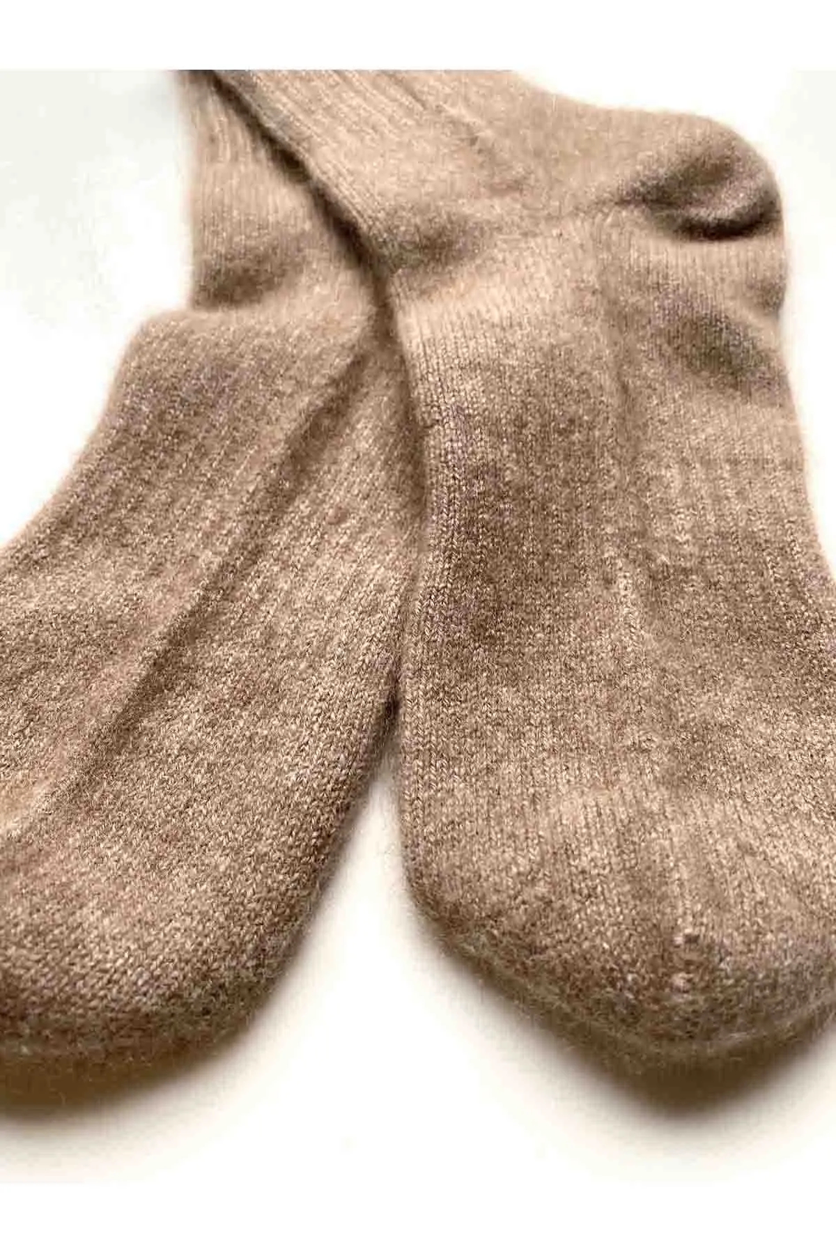 Cashmere socks in Taupe beige