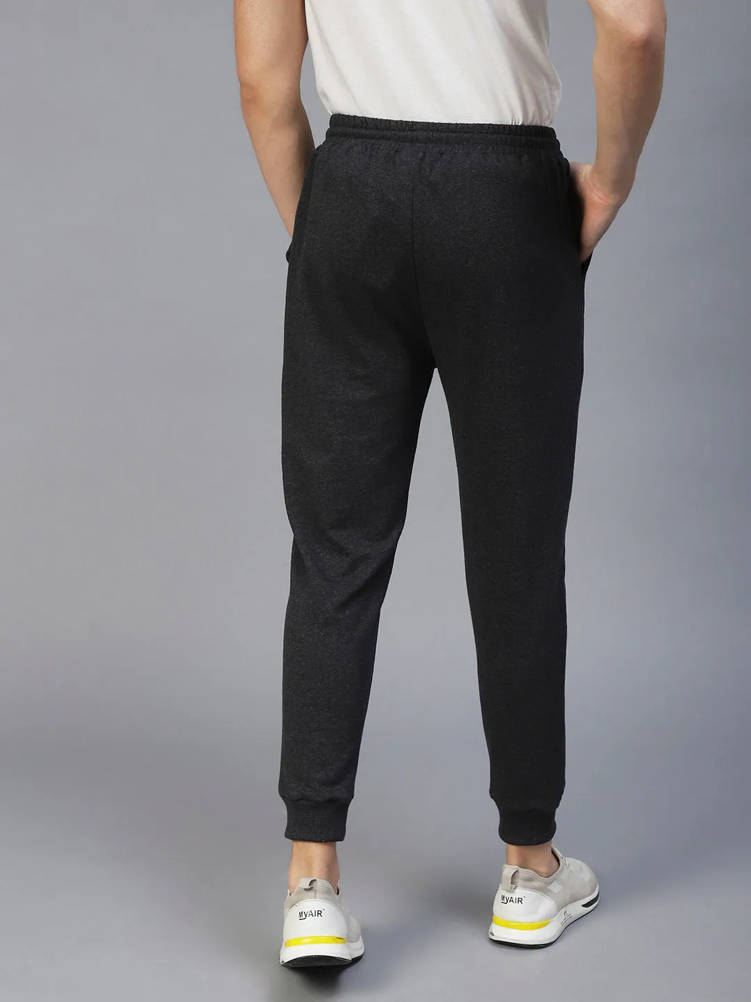 Charcoal One Side Printed Jogger