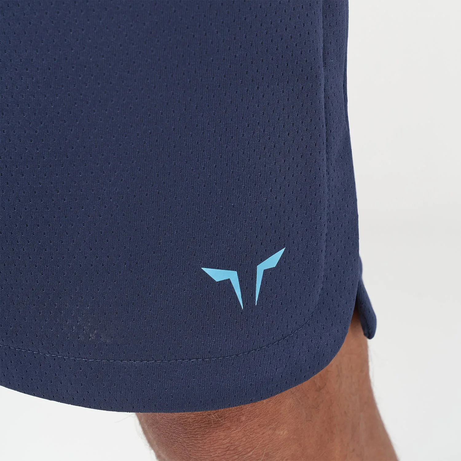 High-Quality Blue Iris Basketball Shorts