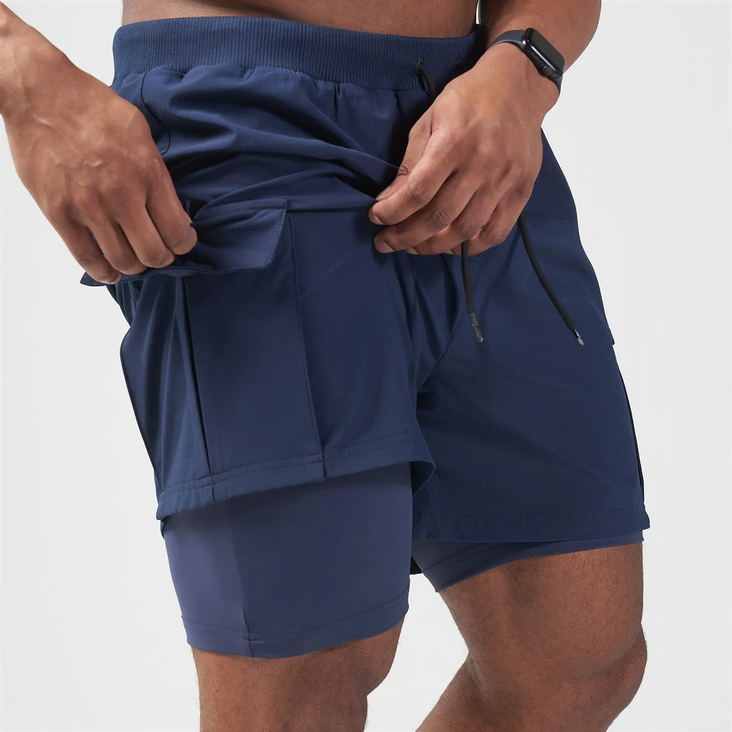 Code Smart 2-in-1 Shorts - Blue Iris