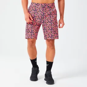 Code Utility Cargo Shorts - Hot Pink Glitch Camo