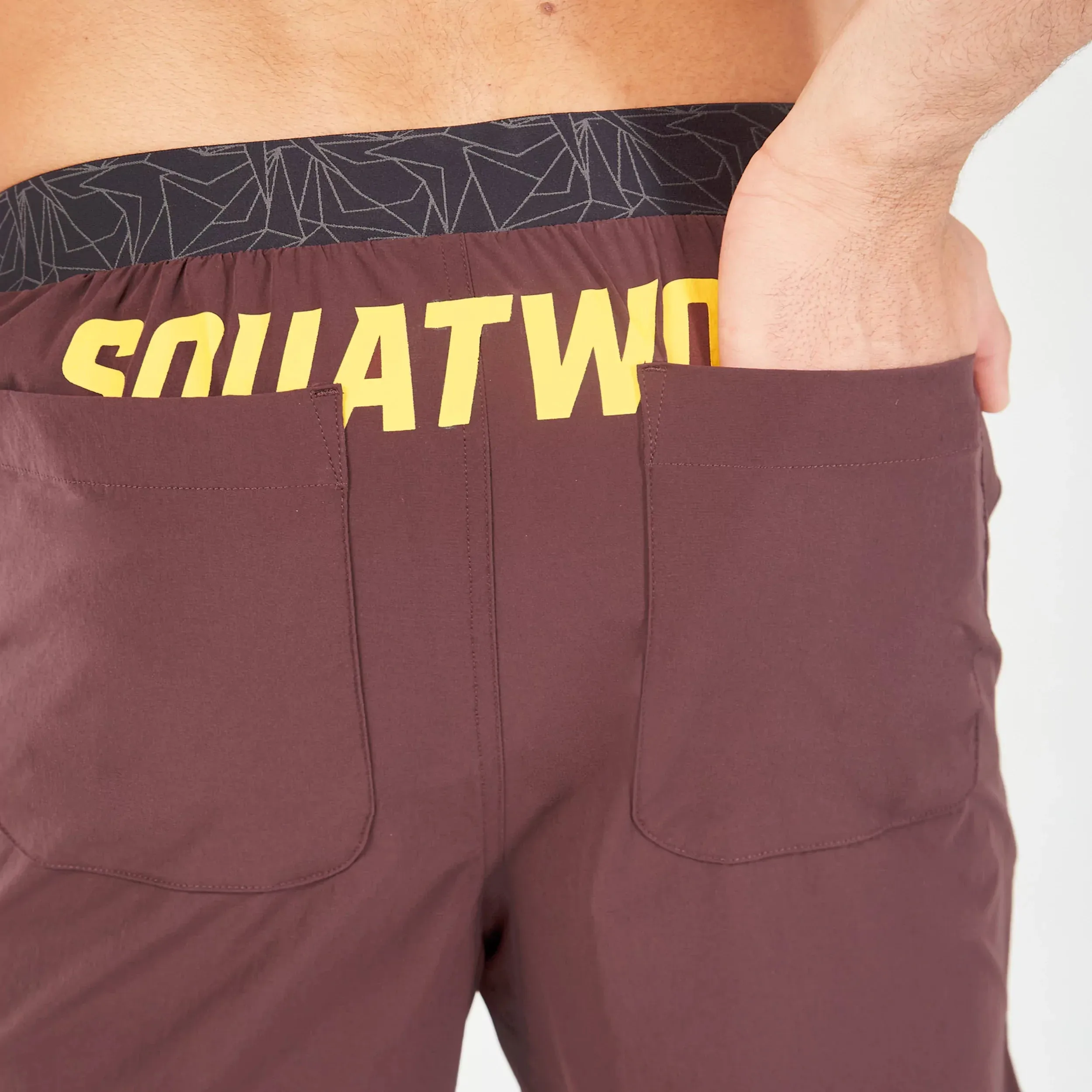 Core 7 Inch 2-in-1 Wordmark Shorts - Fudge