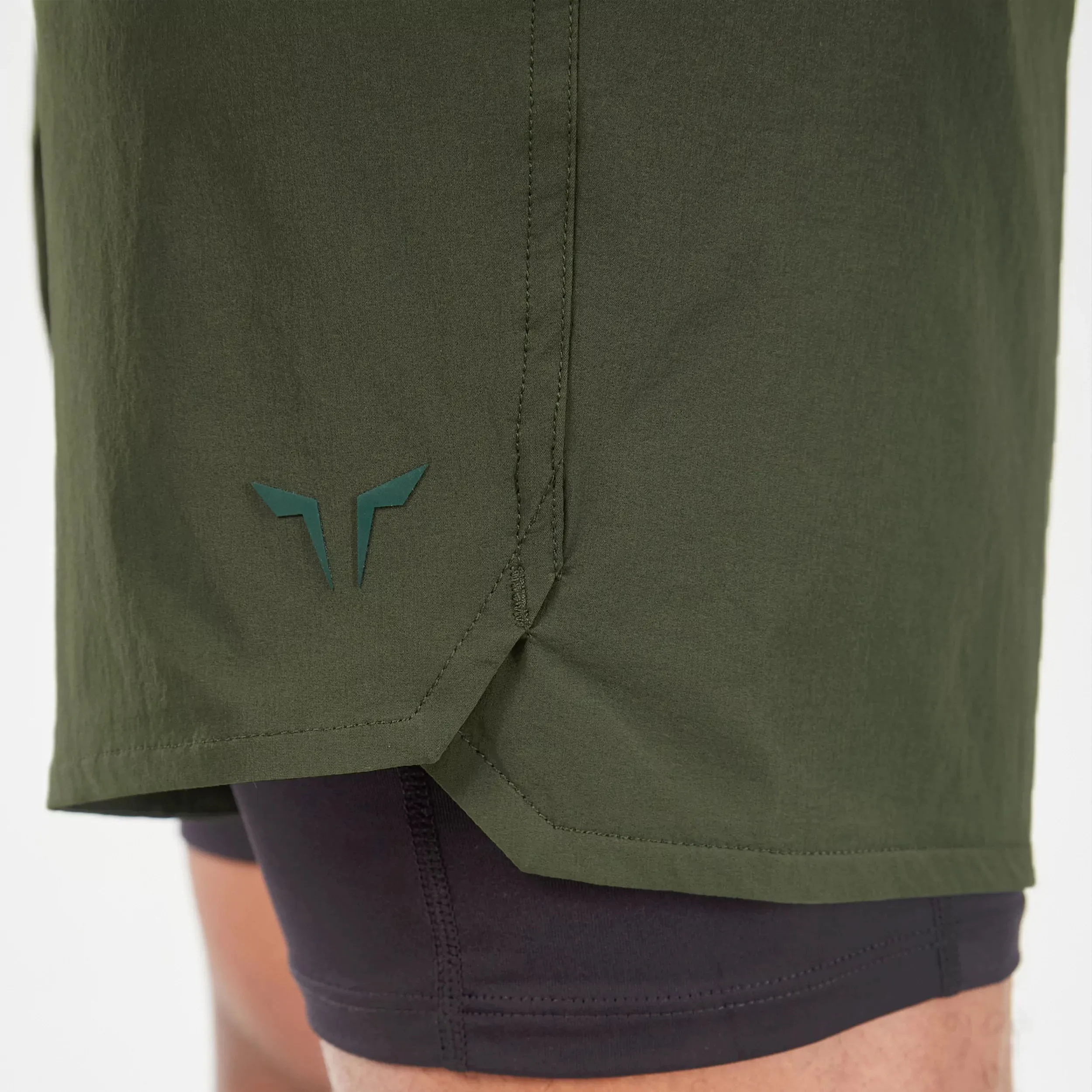 Core 7 Inch 2-in-1 Wordmark Shorts - Kombu Green