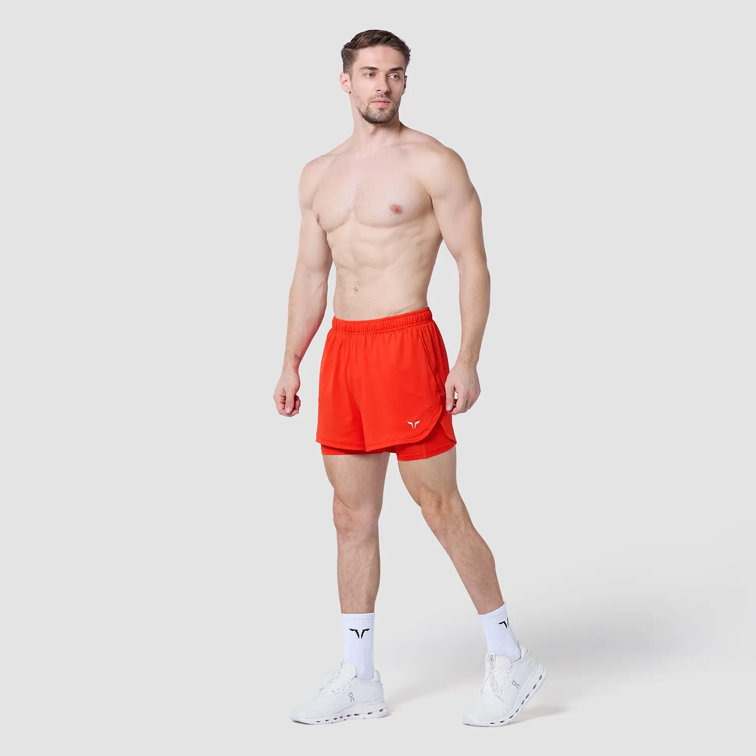 Core Mesh 2-In-1 5" Shorts 2.0 - Orange.Com