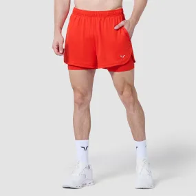 Core Mesh 2-In-1 5" Shorts 2.0 - Orange.Com