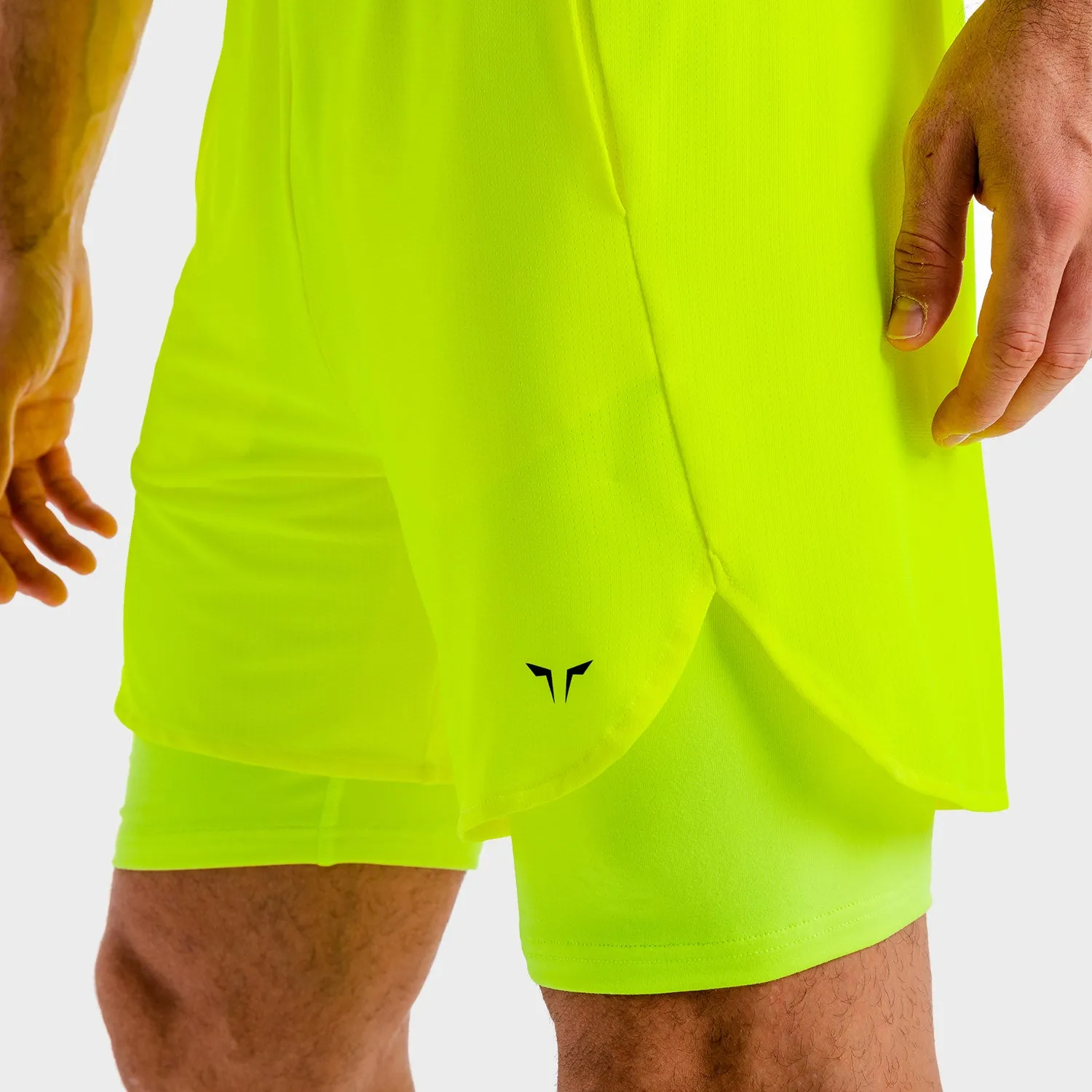 Core Mesh 2-in-1 Shorts - Neon