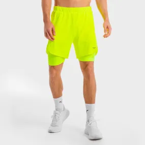 Core Mesh 2-in-1 Shorts - Neon