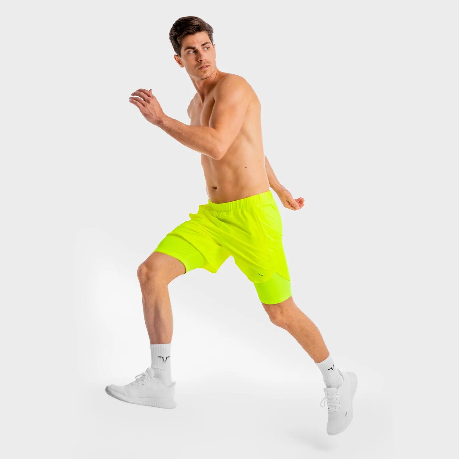 Core Mesh 2-in-1 Shorts - Neon