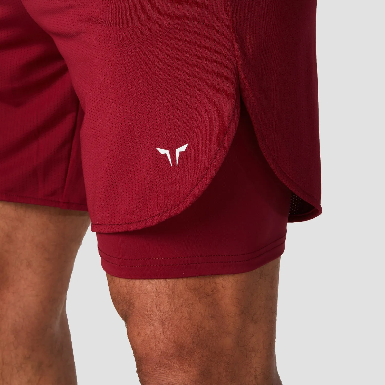 Core Mesh 2-in-1 Shorts - Red