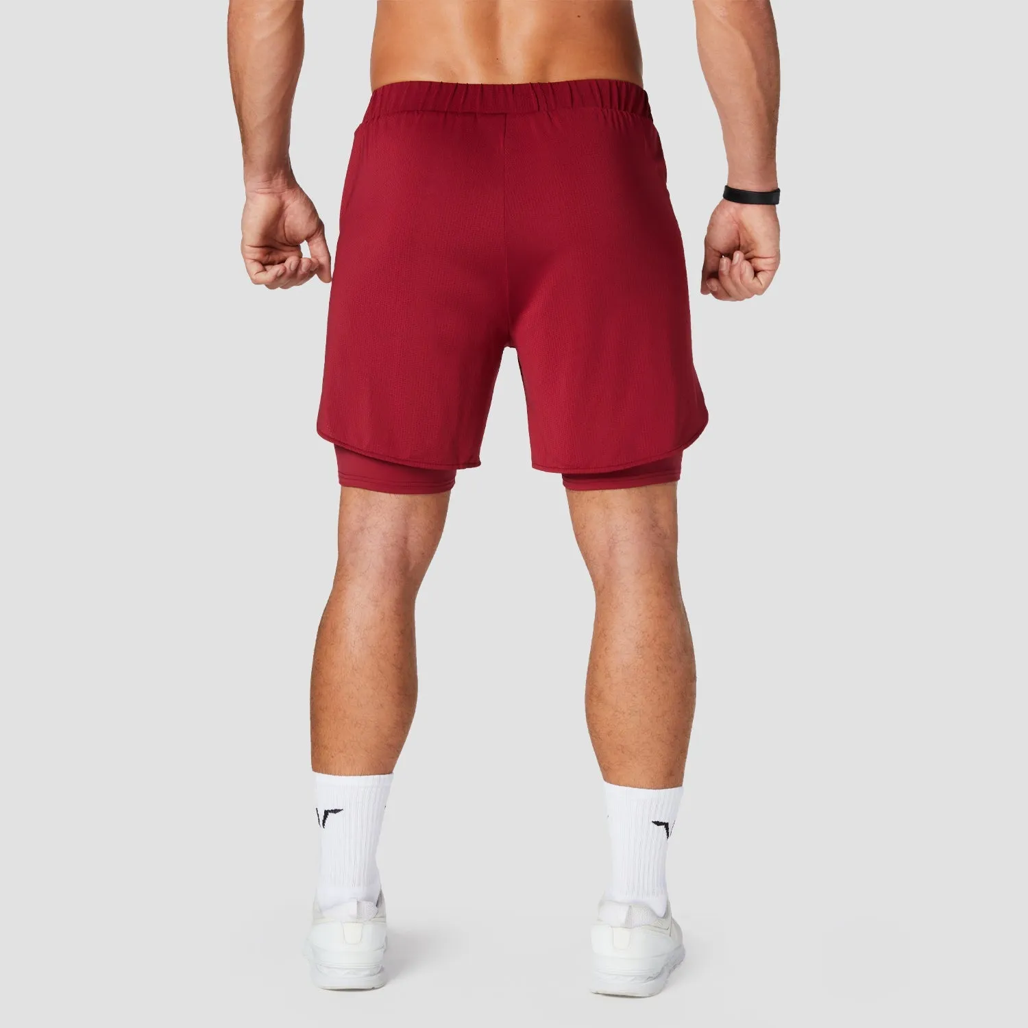 Core Mesh 2-in-1 Shorts - Red