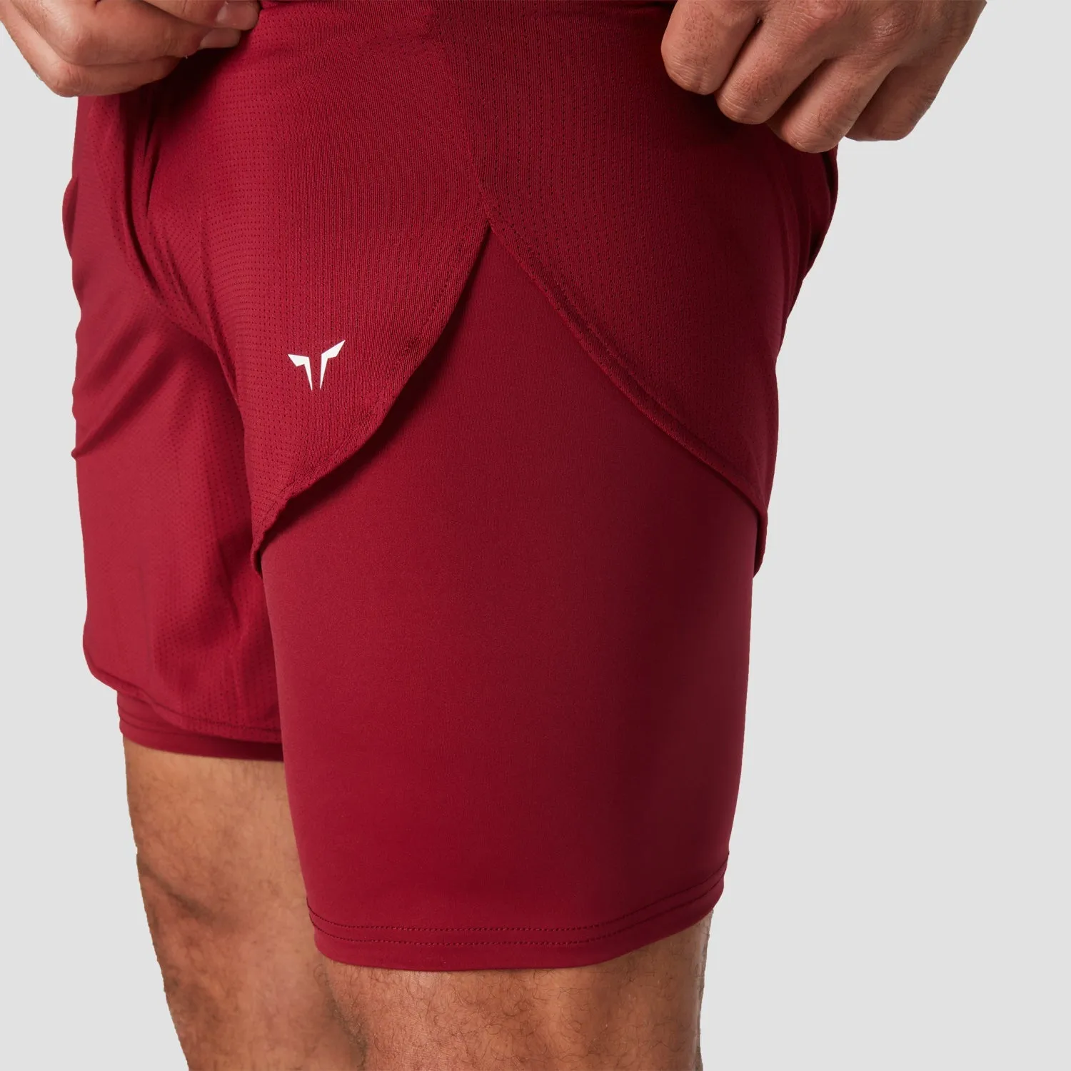 Core Mesh 2-in-1 Shorts - Red